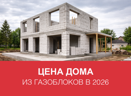 Сколько стоит дом из газоблоков в 2026 году в Санкт-Петербурге и регионах РФ